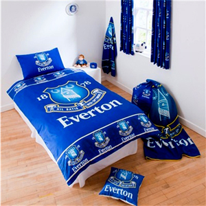 Everton Fade Single Duvet Cover and Pillowcase Set 