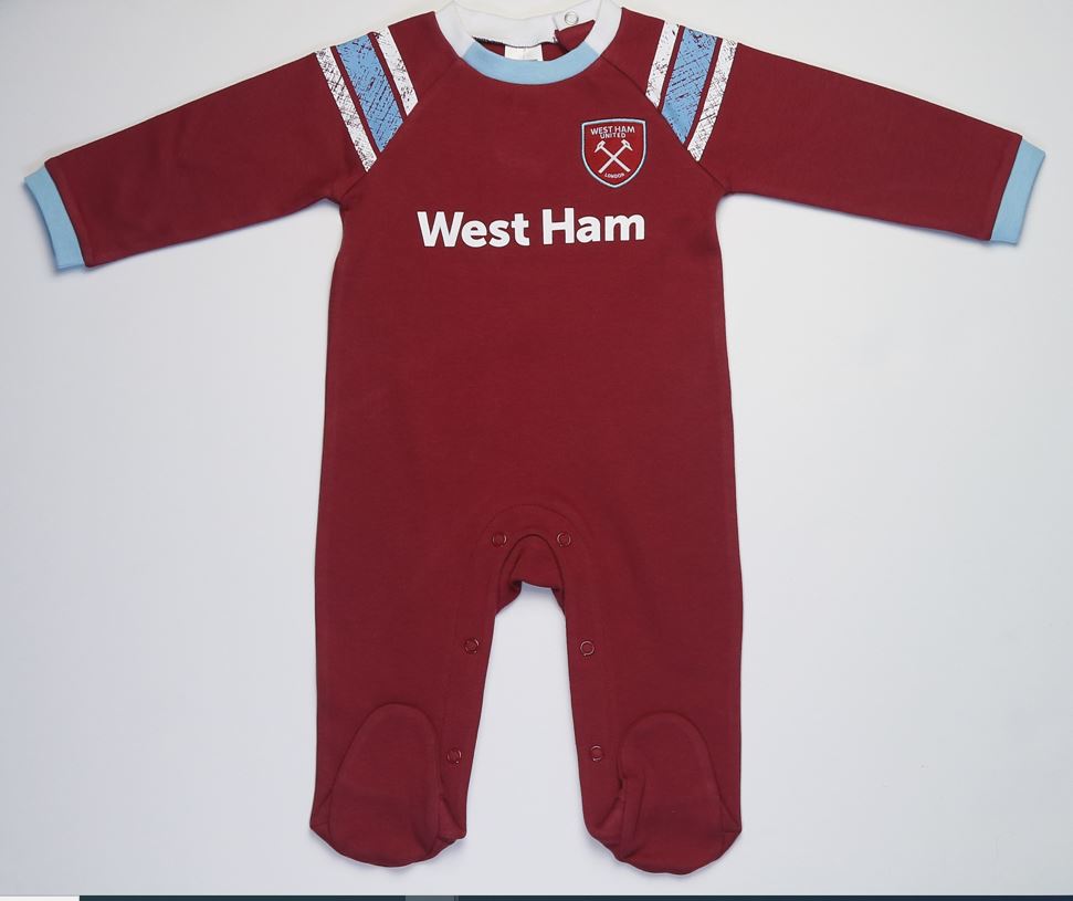West Ham United FC Filles Bébés Football - Tutu Corps Bébé Grow - Foto 12