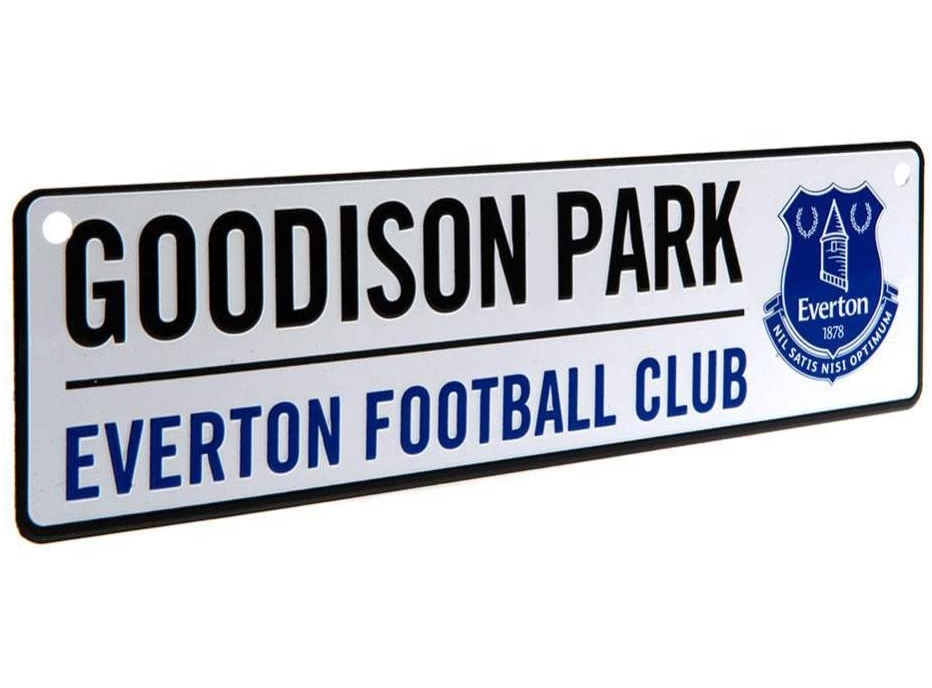 Window Sign Goodison RD Official Everton Football Club 3D Hanging 